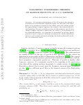 Cover page: Parametric Furstenberg Theorem on random products of S L ( 2 , R ) matrices