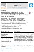 Cover page: Detailed analysis of association between common single nucleotide polymorphisms and subclinical atherosclerosis: The Multi-ethnic Study of Atherosclerosis