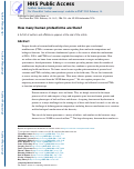 Cover page: How many human proteoforms are there?