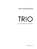 Cover page: Trio for Oboe, Bassoon and Piano