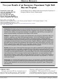 Cover page: Two-year Results of an Emergency Department Night Shift Buy-out Program