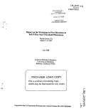 Cover page: REPORT ON THE WORKSHOP ON NEW DIRECTIONS IN SOFT X-RAY NEAR-THRESHOLD PHENOMENA, PACIFIC GROVE, CA, MARCH 1-4, 1987. REPORT ON THE WORKSHOP ON NEW DIRECTIONS IN SOFT X RAY NEAR THRESHOLD PHENOMENA , PACIFIC GROVE, CA, MARCH 1-4, 1987.u