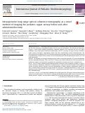 Cover page: Intraoperative long range optical coherence tomography as a novel method of imaging the pediatric upper airway before and after adenotonsillectomy