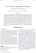 Cover page: How Climate Model Complexity Influences Sea Ice Stability