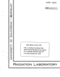 Cover page: CARRIER-FREE RADIOISOTOPES FRCM CYCLOTRON TARGETS XVII. PREPARATION AND ISOLATION OF Fe59 FROM COBALT