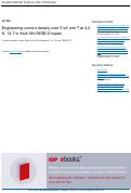 Cover page: Engineering current density over 5 kA mm−2 at 4.2 K, 14 T in thick film REBCO tapes