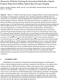 Cover page: Monocular 3D Probe Tracking for Generating Sub-Surface Optical Property Maps From Diffuse Optical Spectroscopic Imaging
