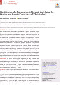 Cover page: Identification of a Transcriptomic Network Underlying the Wrinkly and Smooth Phenotypes of Vibrio fischeri