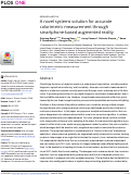 Cover page: A novel systems solution for accurate colorimetric measurement through smartphone-based augmented reality