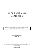 Cover page: In Dreams and Memories