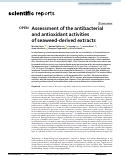 Cover page: Assessment of the antibacterial and antioxidant activities of seaweed-derived extracts.