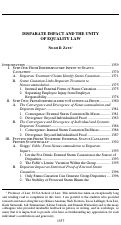 Cover page: Disparate Impact and the Unity of Equality Law