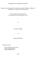 Cover page: Migration in the contemporary era of globalization in film : the effect of mobile and variable spaces on migrants in the European Union