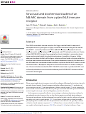 Cover page: Structural and biochemical studies of an NB-ARC domain from a plant NLR immune receptor