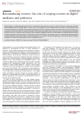 Cover page: Reconsidering reviews: the role of scoping reviews in digital medicine and pediatrics.