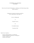 Cover page: From Social Networks To Smartphones: Modeling And Understanding Online Human Behavior