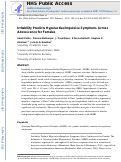 Cover page: Irritability Predicts Hyperactive/Impulsive Symptoms Across Adolescence for Females