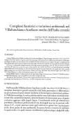 Cover page: Complessi faunistici e variazioni ambientali nel Villafranchiano-Aureliano medio dell'Italia centrale