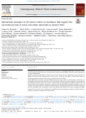 Cover page: Operational strategies in US cancer centers of excellence that support the successful accrual of racial and ethnic minorities in clinical trials.