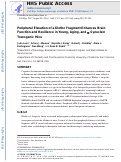 Cover page: Peripheral Elevation of a Klotho Fragment Enhances Brain Function and Resilience in Young, Aging, and α-Synuclein Transgenic Mice