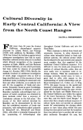Cover page: Cultural Diversity In Early Central California: A View from the North Coast Ranges