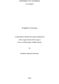 Cover page: Negligible Cohomology