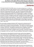 Cover page: The Effects of the GATT/WTO in World Resource Allocation: A Case Study That Uses both Raw and Processed Timber Resources —Conservation/Deforestation Explored