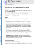 Cover page: Chaos in Schools and Its Relationship to Adolescent Risk Behaviors.