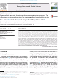 Cover page: Energy efficiency and the misuse of programmable thermostats: The effectiveness of crowdsourcing for understanding household behavior