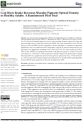 Cover page: Goji Berry Intake Increases Macular Pigment Optical Density in Healthy Adults: A Randomized Pilot Trial