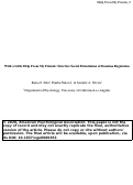 Cover page: With a Little Help From My Friends: Selective Social Potentiation of Emotion Regulation