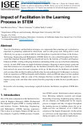 Cover page: Impact of Facilitation in the Learning Process in STEM