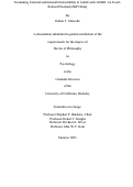 Cover page: Examining External and Internal Distractibility in Adults with ADHD: An Event- Related Potential (ERP) Study