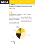 Cover page: Women's Health Insurance Coverage in California