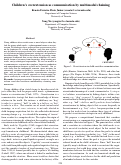 Cover page: Children’s overextension as communication by multimodal chaining