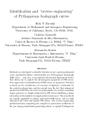 Cover page: Identification and “reverse engineering” of Pythagorean-hodograph curves