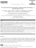 Cover page: The Functional Status Examination in Mild Traumatic Brain Injury: A TRACK-TBI Sub-Study.