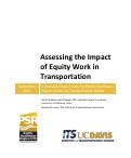 Cover page: Assessing the Impact of Equity Work in Transportation