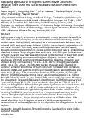 Cover page: Assessing agricultural drought in summer over Oklahoma Mesonet sites using the water-related vegetation index from MODIS
