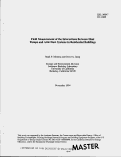 Cover page: Field Measurement of the Interactions Between Heat Pumps and Attic Duct Systems in Residential Buildings