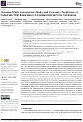 Cover page: Genome-Wide Association Study and Genomic Prediction of Fusarium Wilt Resistance in Common Bean Core Collection.