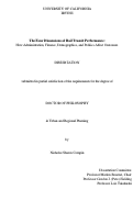 Cover page: The Four Dimensions of Rail Transit Performance: How Administration, Finance, Demographics, and Politics Affect Outcomes