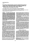 Cover page: Functional complementation of ataxia-telangiectasia group D (AT-D) cells by microcell-mediated chromosome transfer and mapping of the AT-D locus to the region 11q22-23.