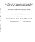 Cover page: AN EMPIRICAL DETERMINATION OF THE INTERGALACTIC BACKGROUND LIGHT FROM UV TO FIR WAVELENGTHS USING FIR DEEP GALAXY SURVEYS AND THE GAMMA-RAY OPACITY OF THE UNIVERSE