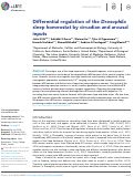 Cover page: Differential regulation of the Drosophila sleep homeostat by circadian and arousal inputs