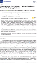 Cover page: Nano-in-Micro Dual Delivery Platform for Chronic Wound Healing Applications