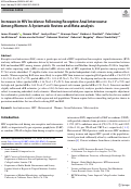 Cover page: Increases in HIV Incidence Following Receptive Anal Intercourse Among Women: A Systematic Review and Meta-analysis