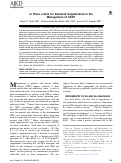 Cover page: Is There a Role for Ketoacid Supplements in the Management of CKD?