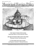 Cover page of Bulletin of Municipal Foreign Policy - Spring 1989