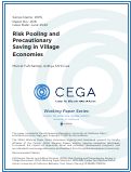 Cover page: Risk Pooling and Precautionary Saving in Village Economies